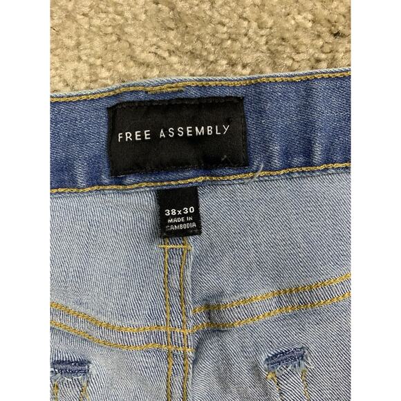 Free Assembly Men's Slim Stetch Fit Blue Denim Jeans 38 x 30 863 - Picture 5 of 13